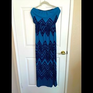 Strapless maxi dress